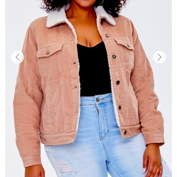 Forever 21 Jackets & Blazers - Forever 21 Plus-size camel corduroy jacket